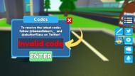 Super Power Fighting Simulator invalid code issue (Image via Roblox || Sportskeeda)